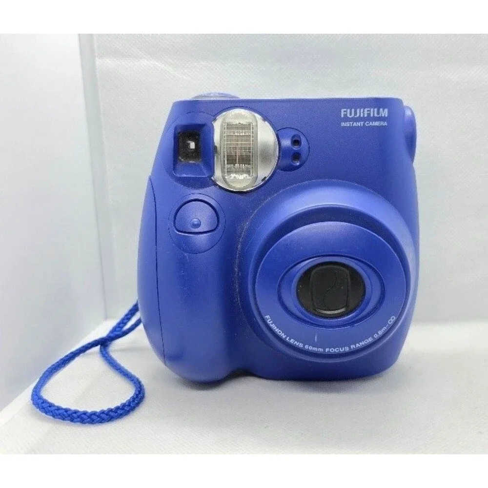 Fujifilm Instax Mini 7S Instant Camera Blue Compact Instax Mini Film